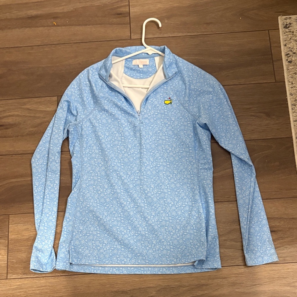 Peter Millar masters Blue Floral Quarter-Zip